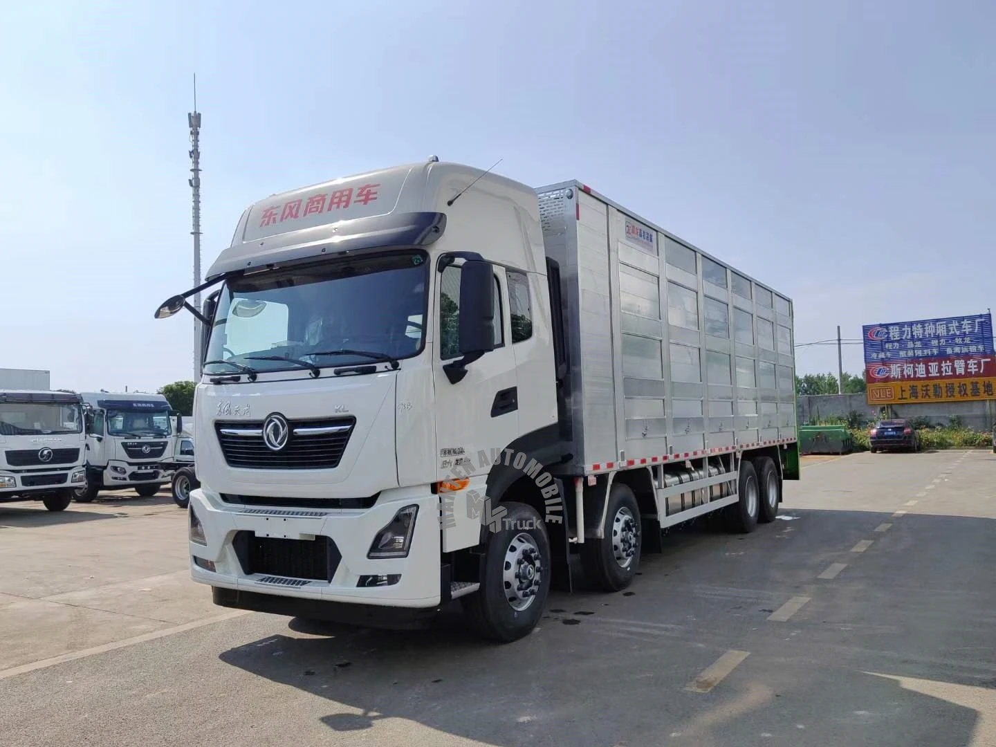 Dongfeng 465 л.с. электрический грузовик для перевозки скота и птицы коров овец куриц доставка