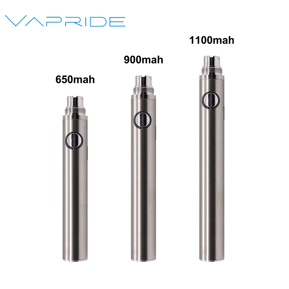 New arrival Preheat Adjustable Voltage evod 650mah 900mAh 510 thread Battery cbd Cartridges Battery EVOD 1100mAh