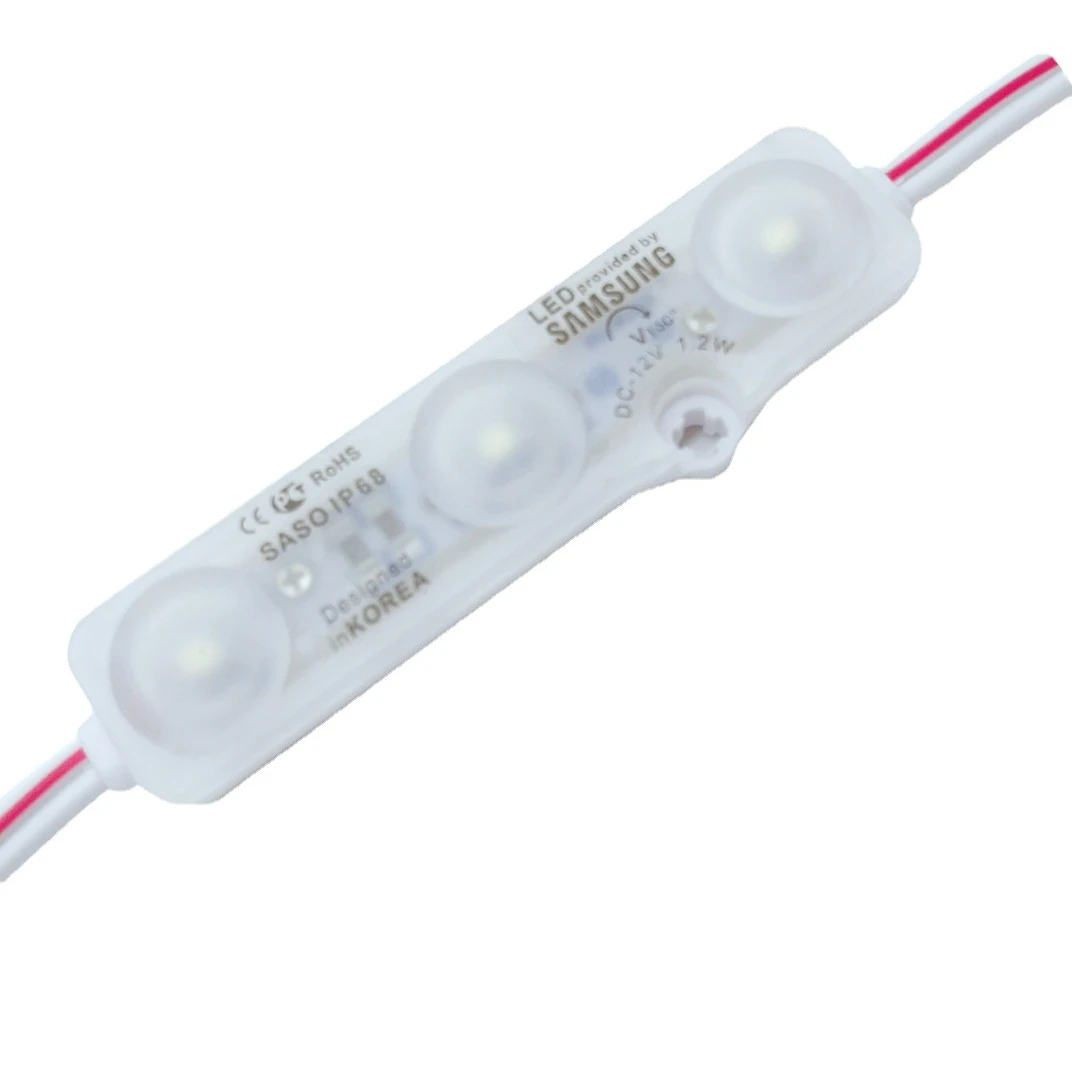 NEW Ultrasonic Welding injection led module 2835 SMD IP68 LED module with lens ,samsung led module design by korea