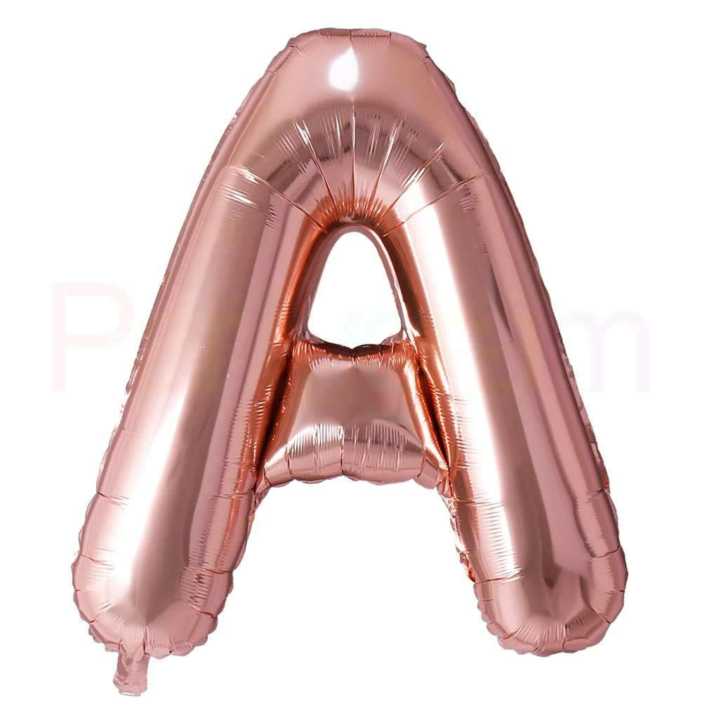 Celetex Alphabet Balloon 16 40 Inch ROSE Gold Ballon Globos Aluminium Foil Palloncino Letter Supplier for Party Ceremony