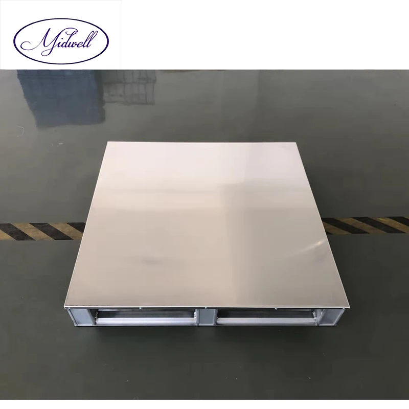 Heavy duty Customized Anti slip 1111  Logistic and Storage Customized Aluminium Alloy Pallet with flat top