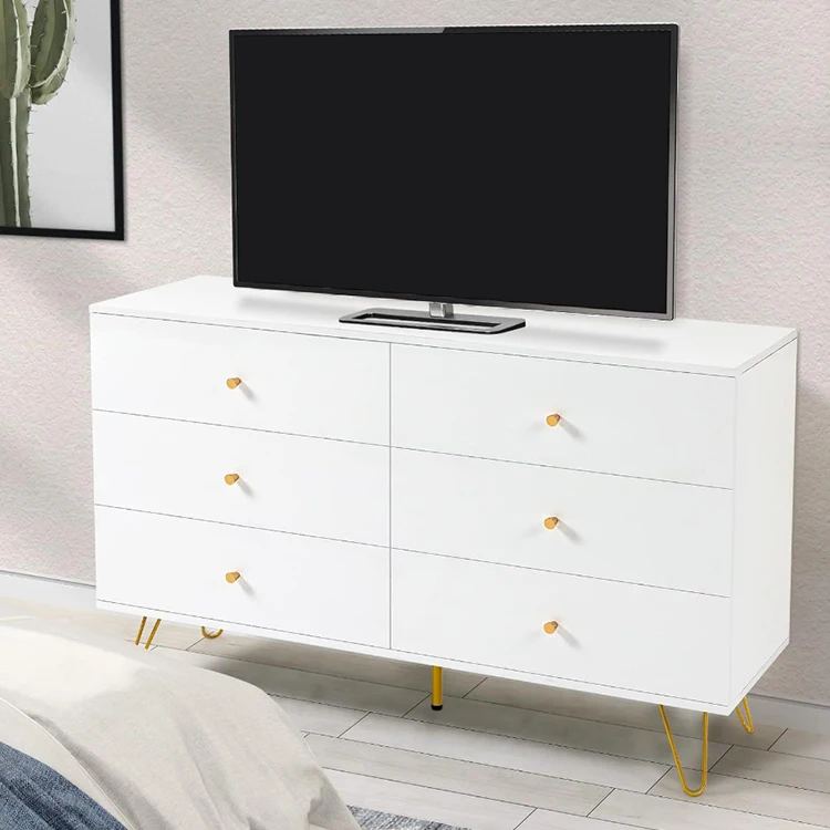 Modern design of chest of drawers storage organizer white chest of 6 drawers of bedroom