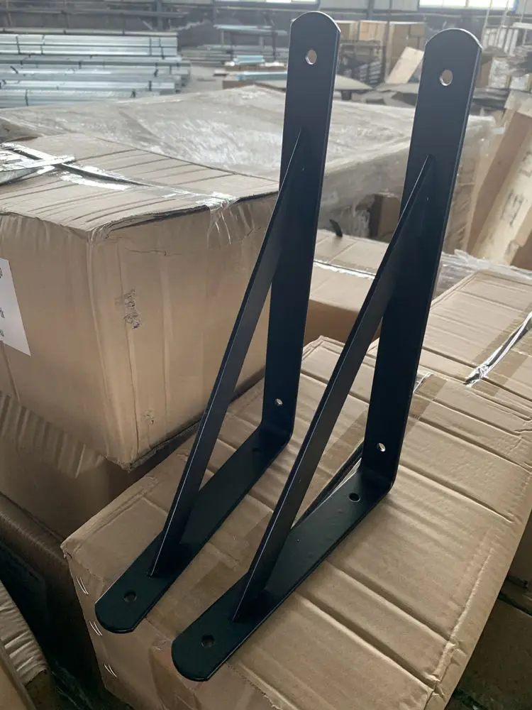 Shelf Brackets, Slatwall Shelf Bracket, Timber Connector Triangle Bracket OEM Metal Bracket Industrial Nonstandard