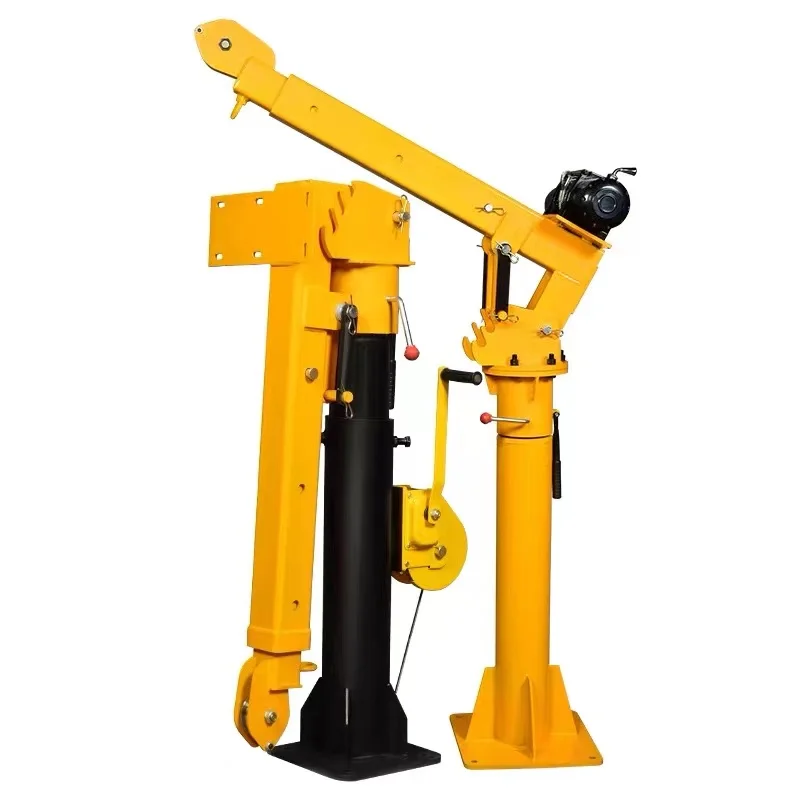 high quality 12V small crane truck crane for multifunctional