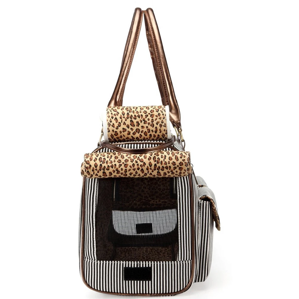 Wholesales Luxury Designer Pet Handbag Women Shoulder Tote Bag Carrier for Small Cat Dog Rabbit Quality Shoulder Carrier