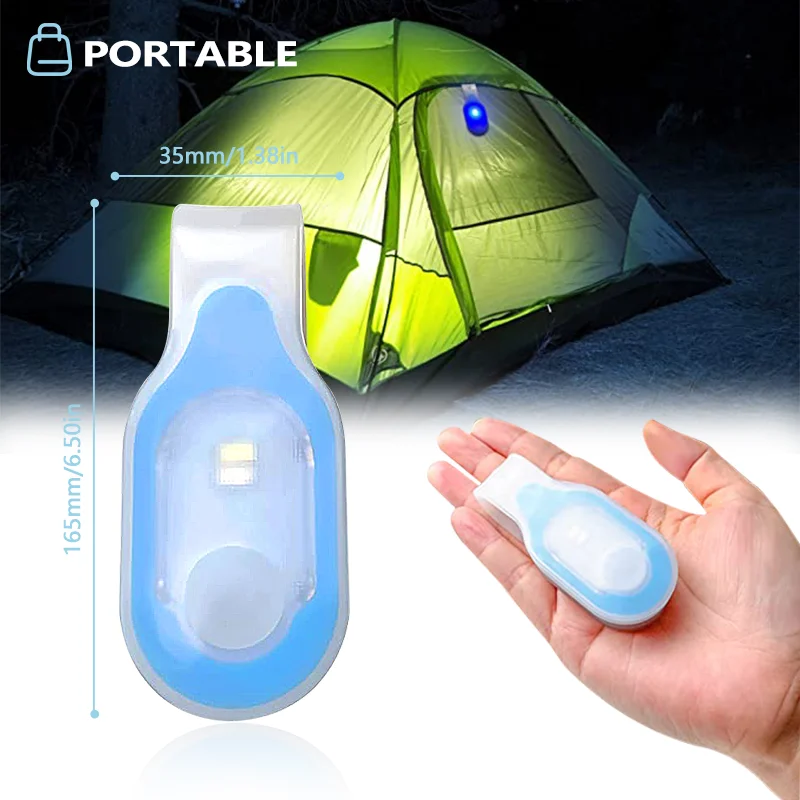 Mini Refrigerator clip Light Magnetic Suction LED Warning Light for Sports Enthusiasts Rechargeable Waterproof