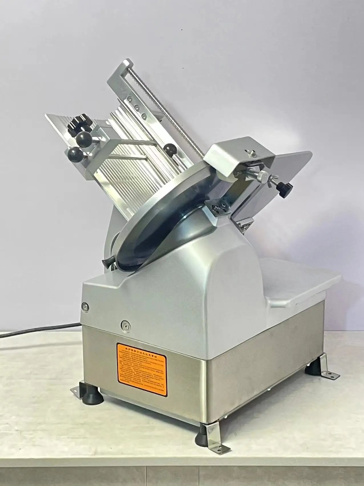 Horus 12 inch oil free automatic frozen meat cutting machine adjustable single meat roll slicer machine