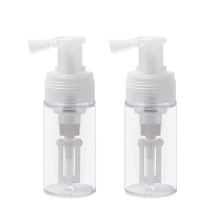 wholesale 80ml 110ml 180ml Cosmetic packaging dusting spray plastic powder dispenser bottle manufacturer