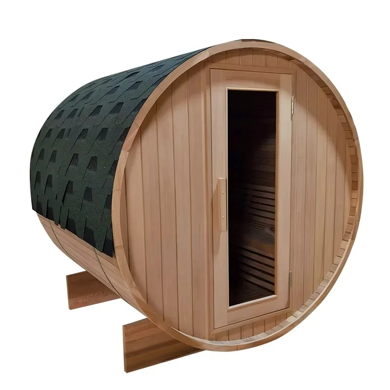 China Factory Direct Supply  4- 6 Person Outdoor Tradition  Sauna Room Dry Steam Sauna Room  Computer Control Panel