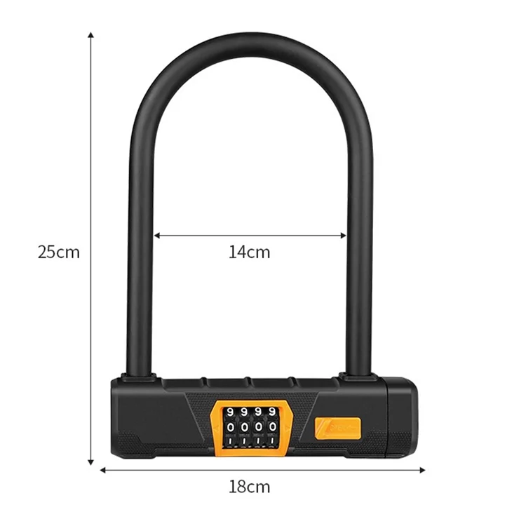 High Security Special Steel Electric Bike Bicycle D Lock U Shape Motorcycle Anti Theft Bike Lock U Lock