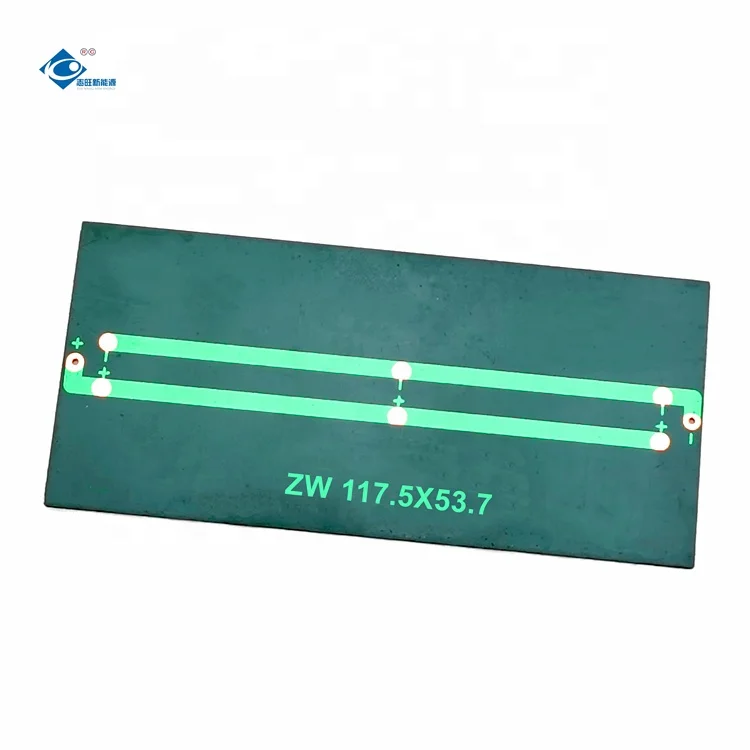 1W Epoxy Resin Solar Panel ZW-117.5x53.7 Mini Solar Panel Charger 5.5V Fashionable Design Solar Panel