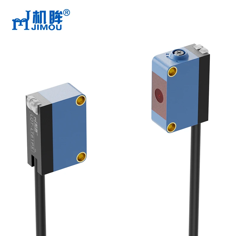 High Quality DC Laser Sensor with Easy Installation Square Shell Diffuse Beam Mode NPN PNP Optical Switch Distance Measurement