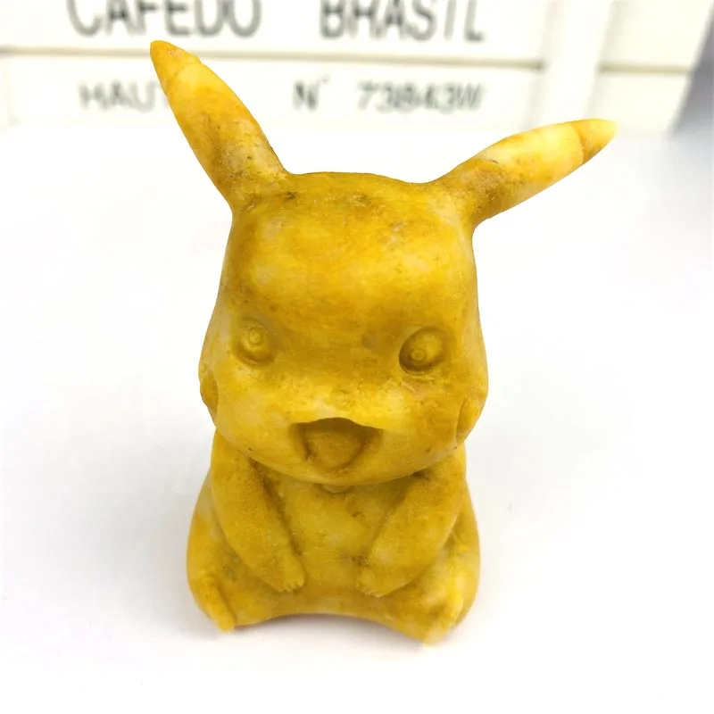Wholesale Natural Crystals Crafts Cute Animal Figurine Yellow Jade for Gift&Decoration