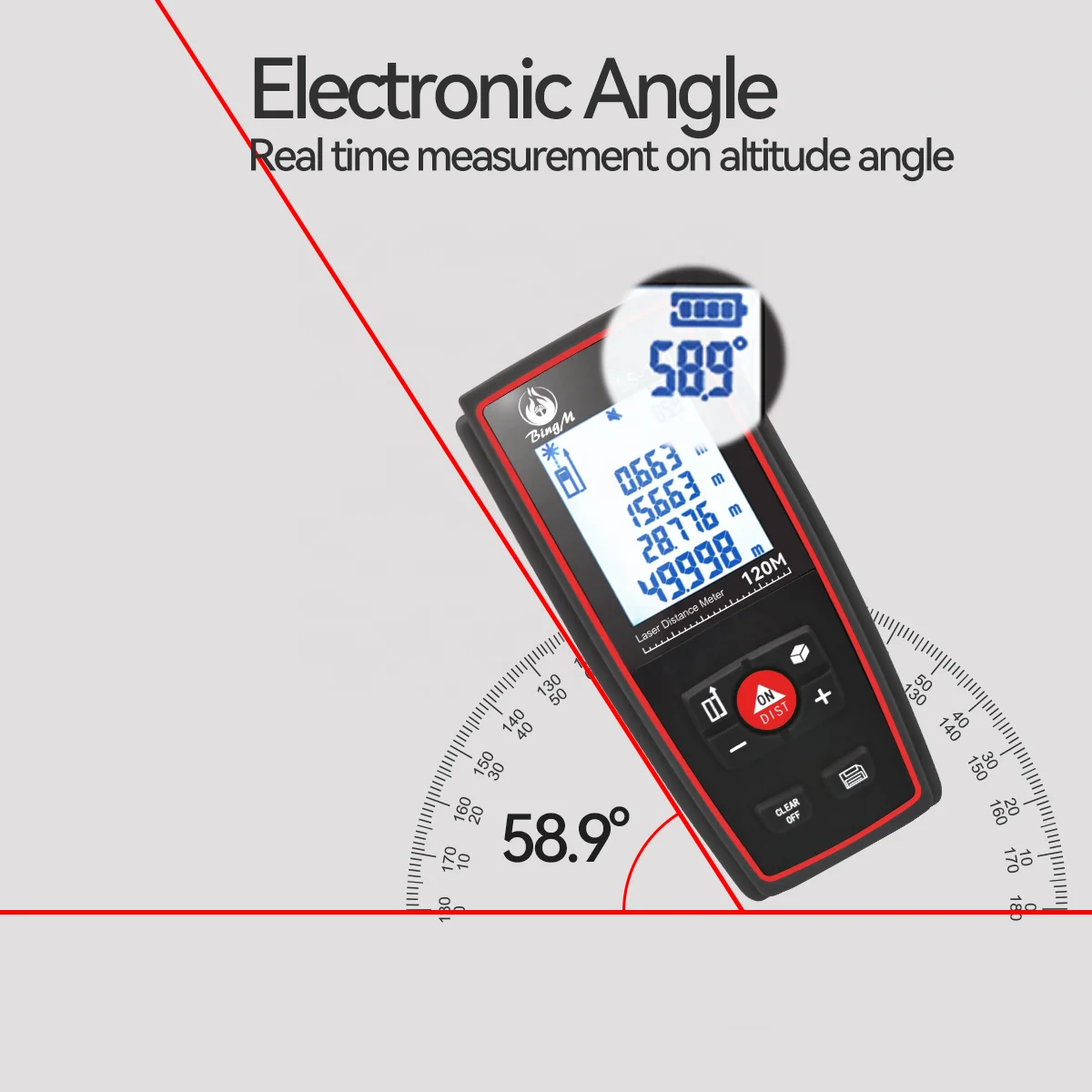 digital laser rangefinder distance meters module 40/60/80/100/120 meters with screen red beam