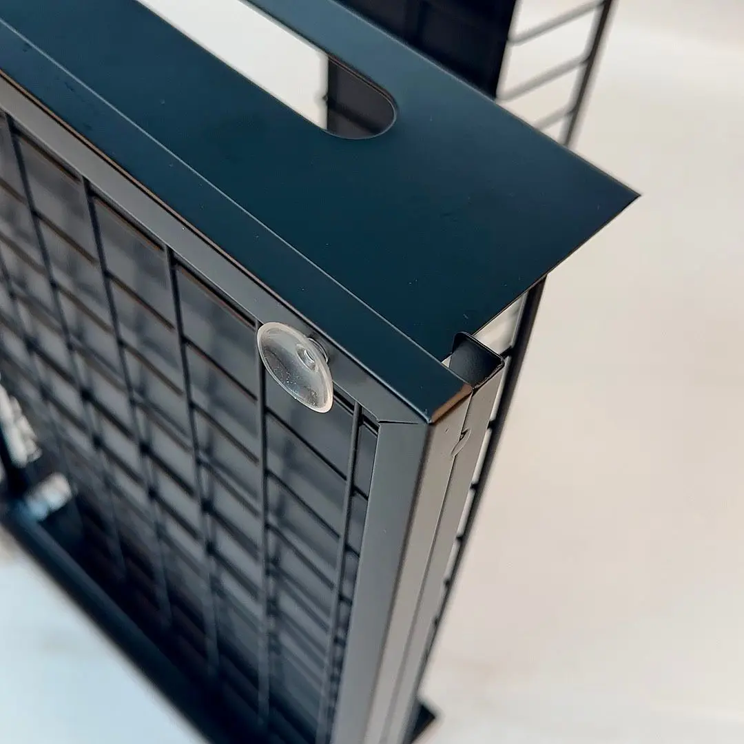 Hot Selling Storage Holders & Racks Kitchen Cabinets Organizer for Office Black Kitchen Accessories Customized Logo Carbon Steel