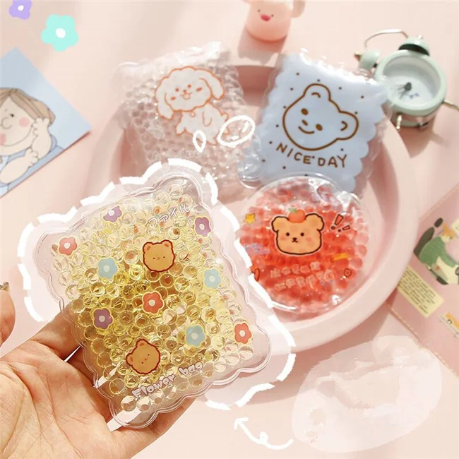 New design Kids Mini Cartoon Cold Gel Ice Packs chunky mix cosmetic glitter