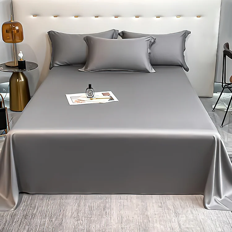 custom 6A silk flat sheet queen size real silk fitted bed sheet luxury 100% pure mulberry silk sheets set