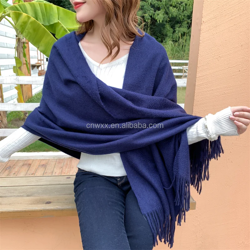 New neutral wind autumn and winter scarf 100% pure cashmere scarf winter couple fringe cashmere