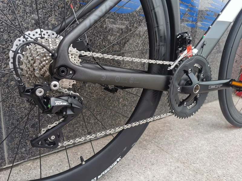 Java FUOCO TOP road bike 24 speed carbon fiber racing bike integrated handlebar hydraulic disc brake bicycle for adult