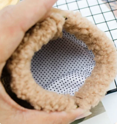 Fluffy Squeeze Coin Purse Sherpa Change Money Bag Girl Modern Coin Case Purses Earphone Protection Bags