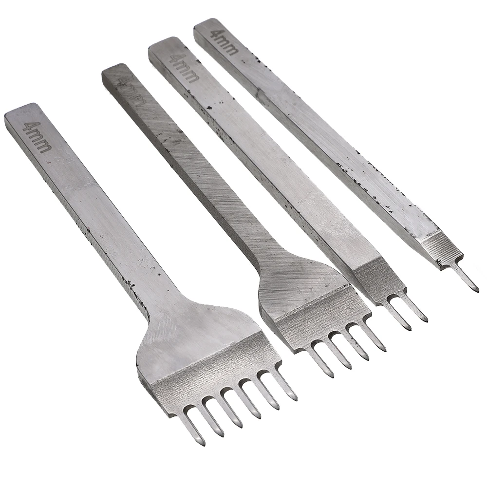 Инструменты для работы с кожей 3/4/5/6 мм Дыроколы инструменты пробивки кожи 1 + 2 4 6 Зубцов набор инструментов