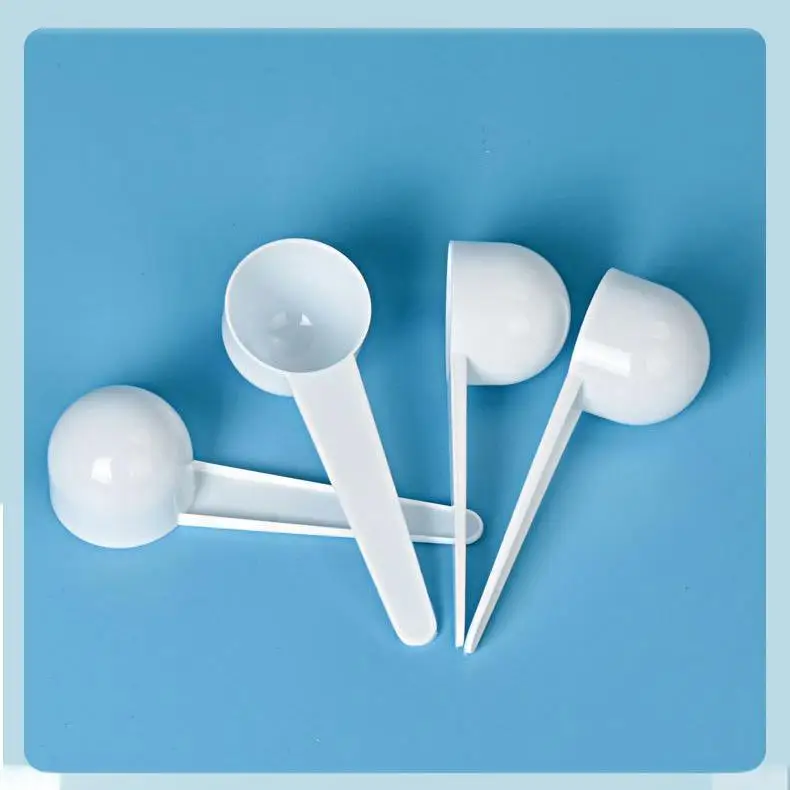 Bambus 10g Plastic Measuring Scoop Measuring Powder Measuring Spoon Customizable Plastic Square Chocolate Spoon White Size 45cm