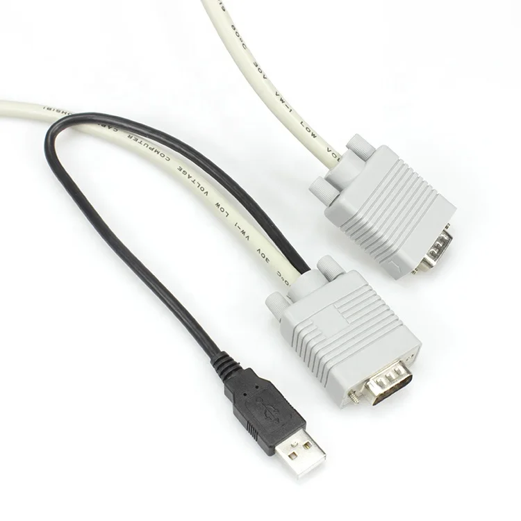 5M VGA male to male+USB KVM cable  For mt viki Switch 15 Pin VGA Cable Computer Monitor Adapter Converter Cord