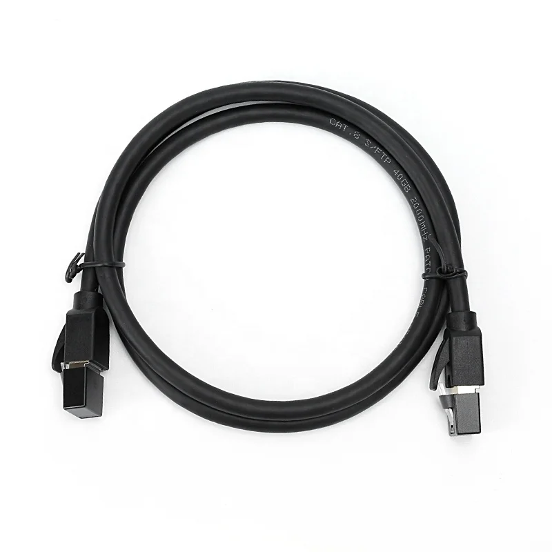 High Speed Latest Cat8 Communication Patch Cable with RJ45 Connector Patch Cord STP FTP BC Ethernet Cable with Dust Cover