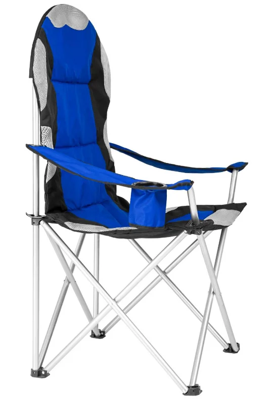 Foldable Aluminium Beach Chair with Armrests