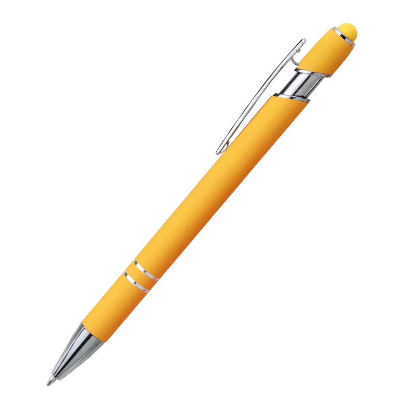Custom logo 20 colors Hot 2 in 1 Promotional Stylus Screen ball Pen Metal Stylus Ballpoint Pen