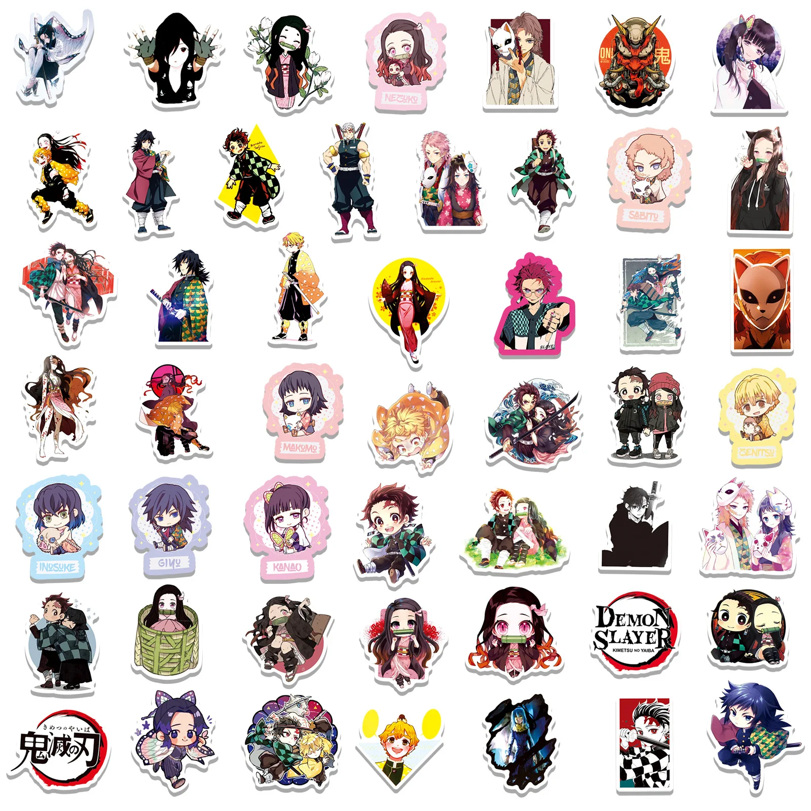 50pcs new arrival pvc decorative stickers creative cheap price kawaii diy sticker waterproof japan anime cartoon sticker