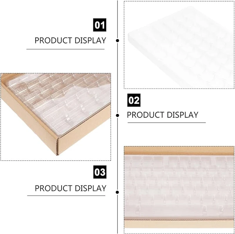 Gaming Mechanical Keyboard Storage Box Corrugated  Folding Keycap Packaging Box Transparent  Keyboard Caps Holder