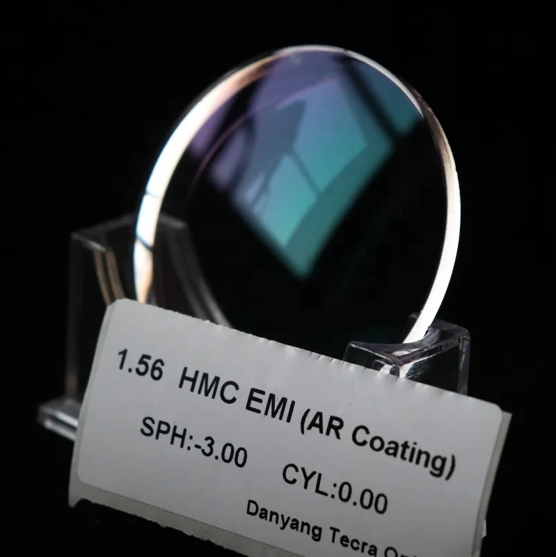 1.56 HMC EMI AR coating eyeglasses lenses
