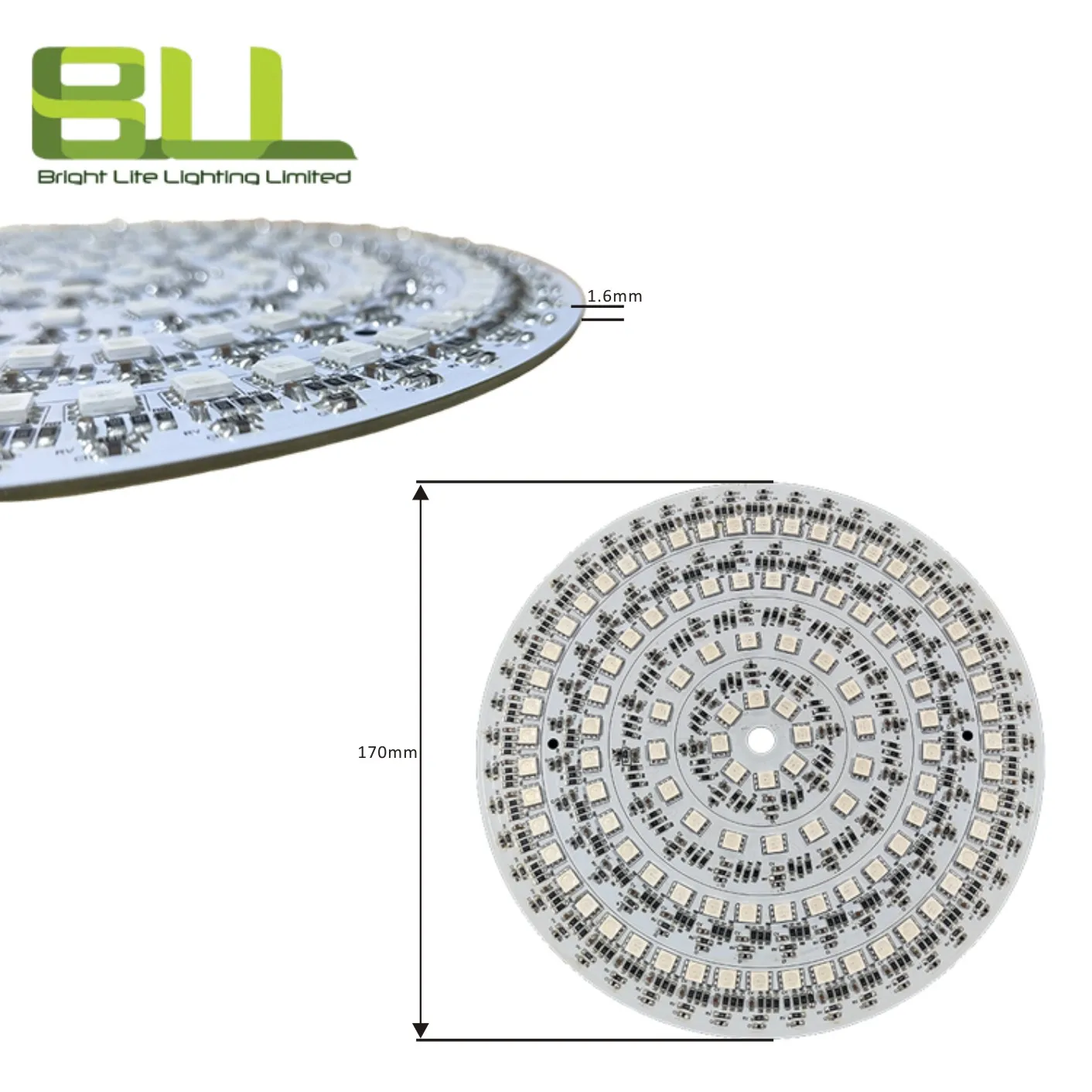 5050 пиксель RGB светодиодная круглая световая панель DC12V 17 мм диаметр алюминиевая доска изюминка