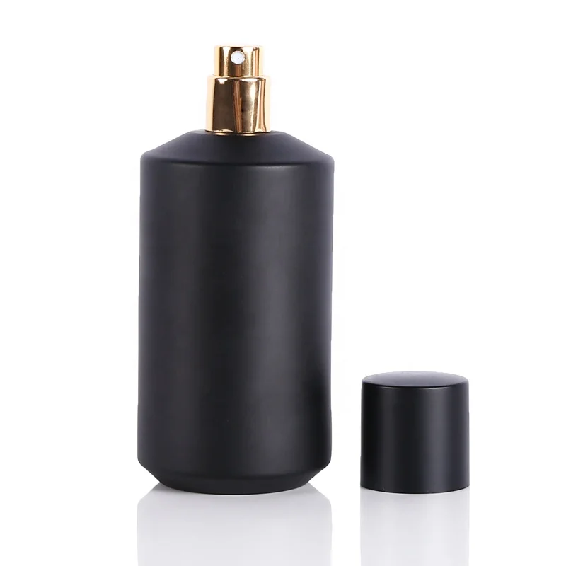 Customized Matte black 100ml atomizer perfume bottle
