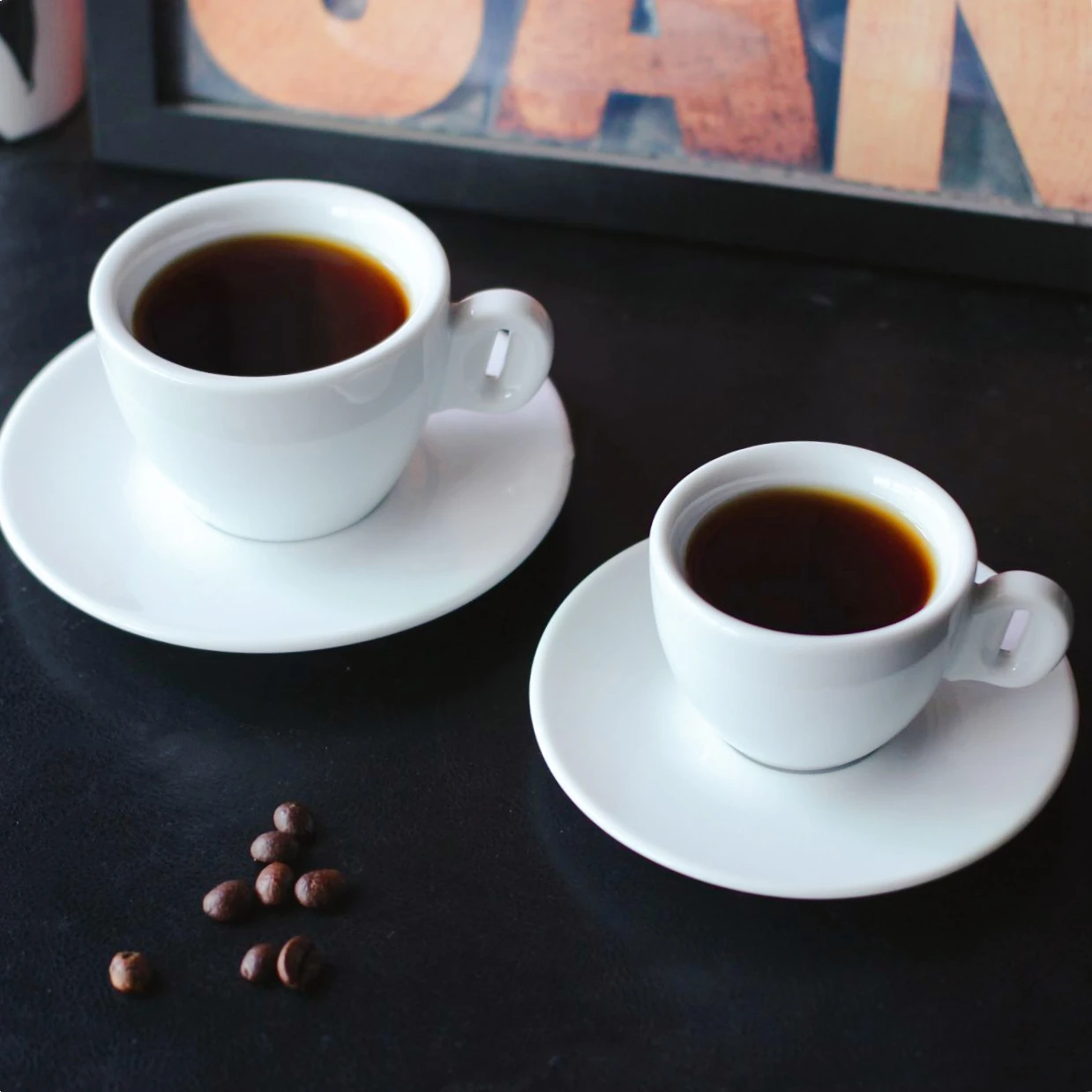 Wholesale Professional Porcelain Espresso Coffee Cup And Saucer  Espresso Mugs Cups Set for Latte,Coffee,Cafe Mocha,Tea