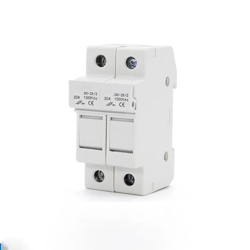 Dc Thermal Fuse 2Pole 16A 25A 32A 250V 1000V 1500V 10*38MM Solar Fuse Holder Dc Fuse Holder For Pv System