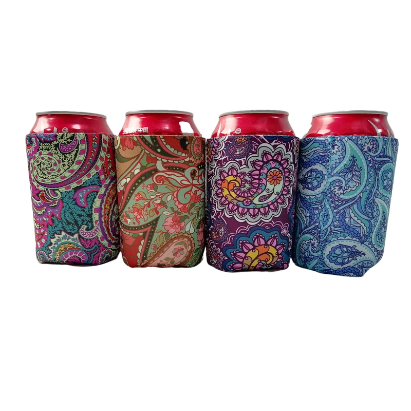 Custom Sublimation Neoprene Beer Wine Soda Water Bottle Insulator Can Cooler Cup Koozy