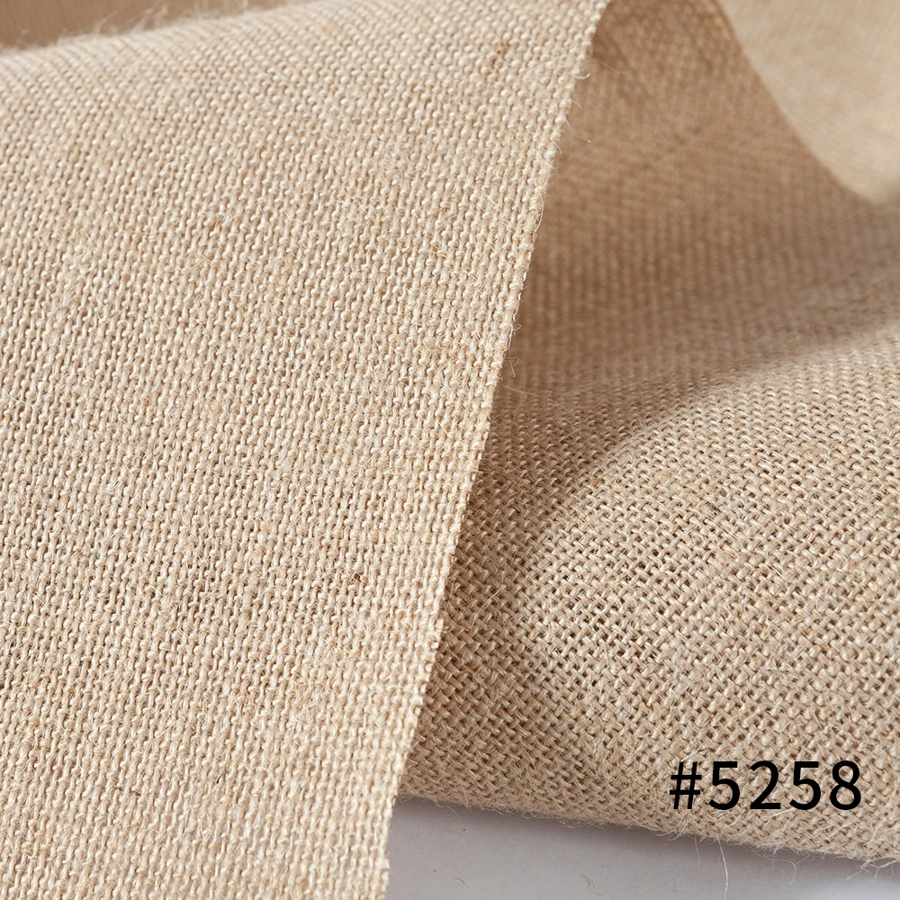 Wholesale Pure Jute Fabric Roll Cloth Organic Hessian Burlap Fabric 100% Hemp Fabric