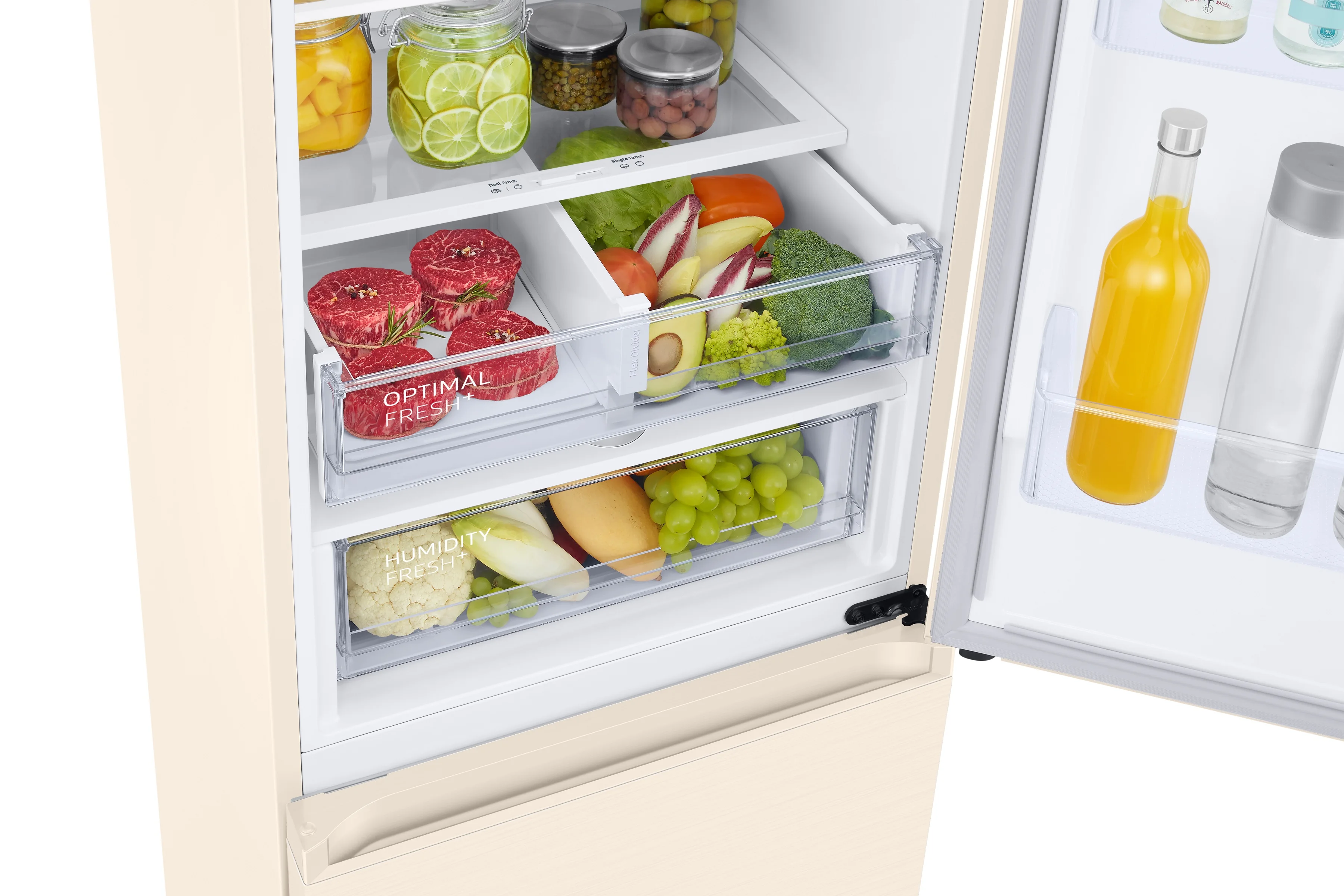 Бренд Samsung Combi холодильник с морозильной камерой EcoFlex AI RB38C603DEL/EF Total No Frost 2 м емкость 390л энергоэффективность Wi-Fi интегрированный
