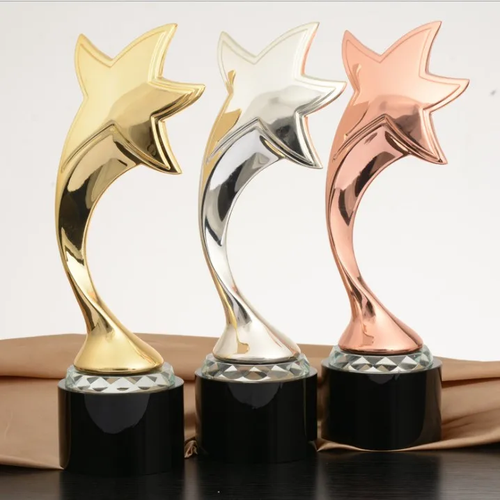 Хрустальная подставка для трофея со звездой, Подарочный трофей, оптовая продажа, сувенирный подарок на заказ