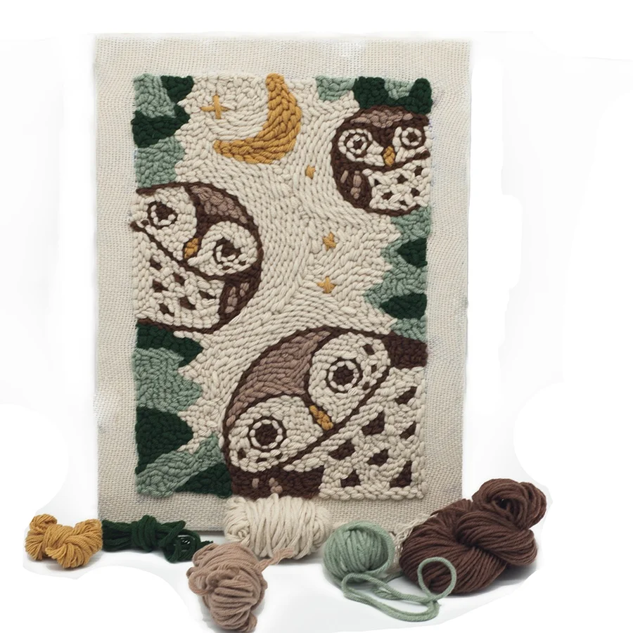 Owl Punch Needle Embroidery Kit