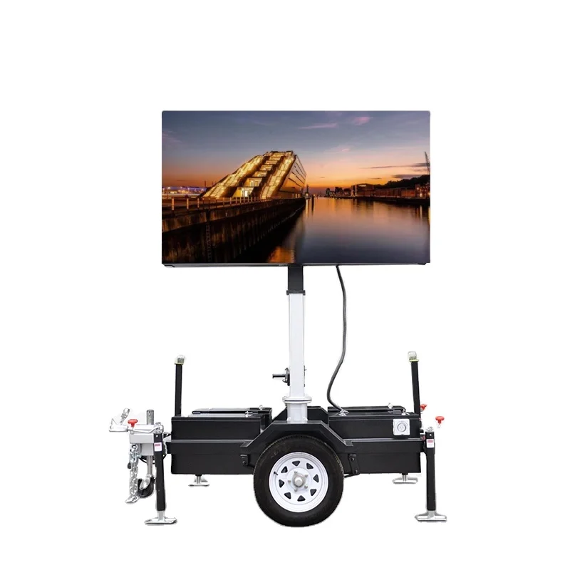 3 Square Meters Flexible and Convenient Commercial Advertising Outdoor Digital Mobile LED Display Trailer ST3M