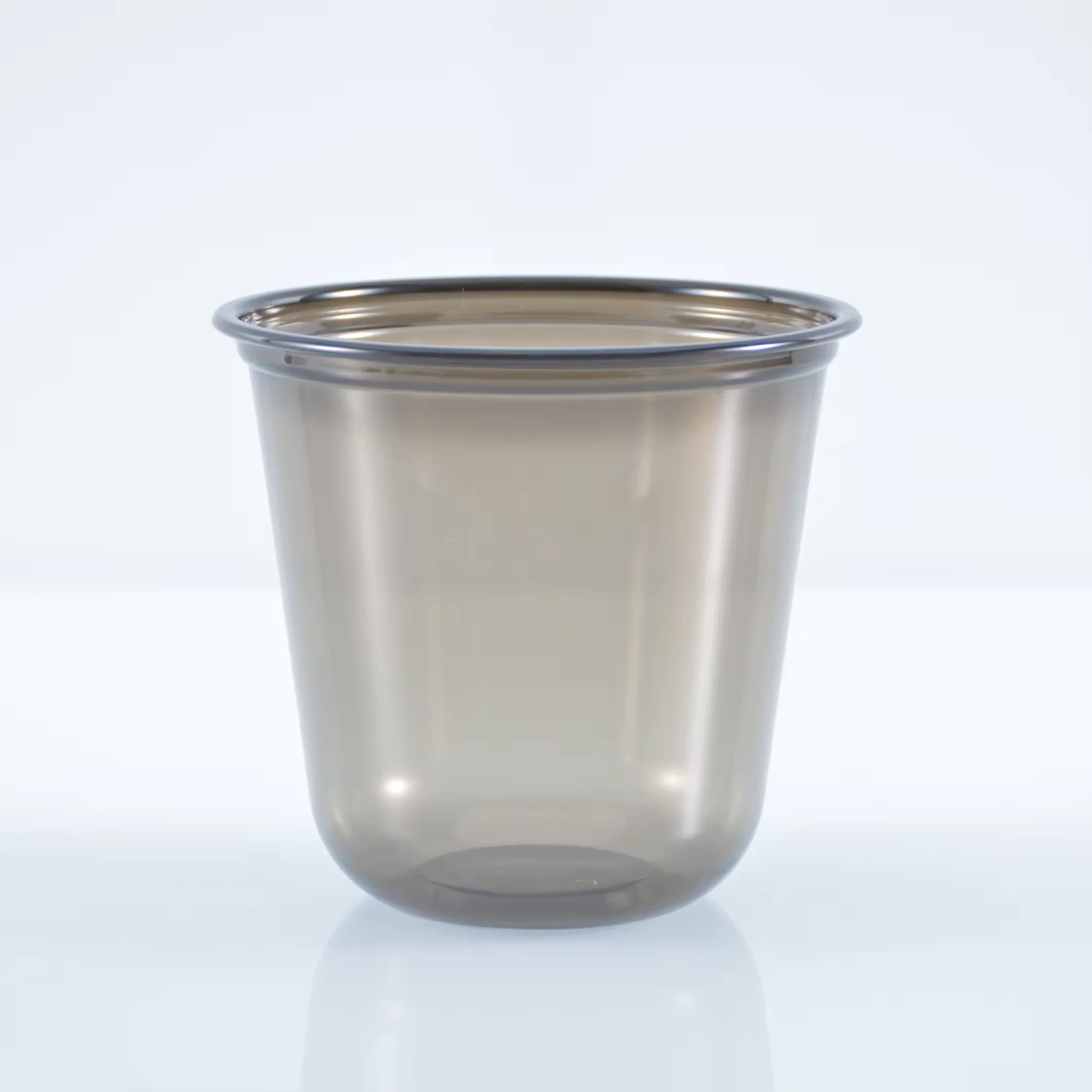 Black Pet Cup U Shape PET Juice Bubble Tea Cup 10oz 12oz 14oz 16oz 300ml 360ml 400ml 500ml U Shape Plastic Cups with Lids