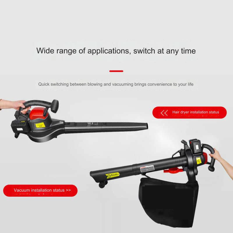 Lithium Battery Leaf Blower Blade Blower Industrial Blowers Strong Dust Collector Machine Leaf Collector High-power Sootblower