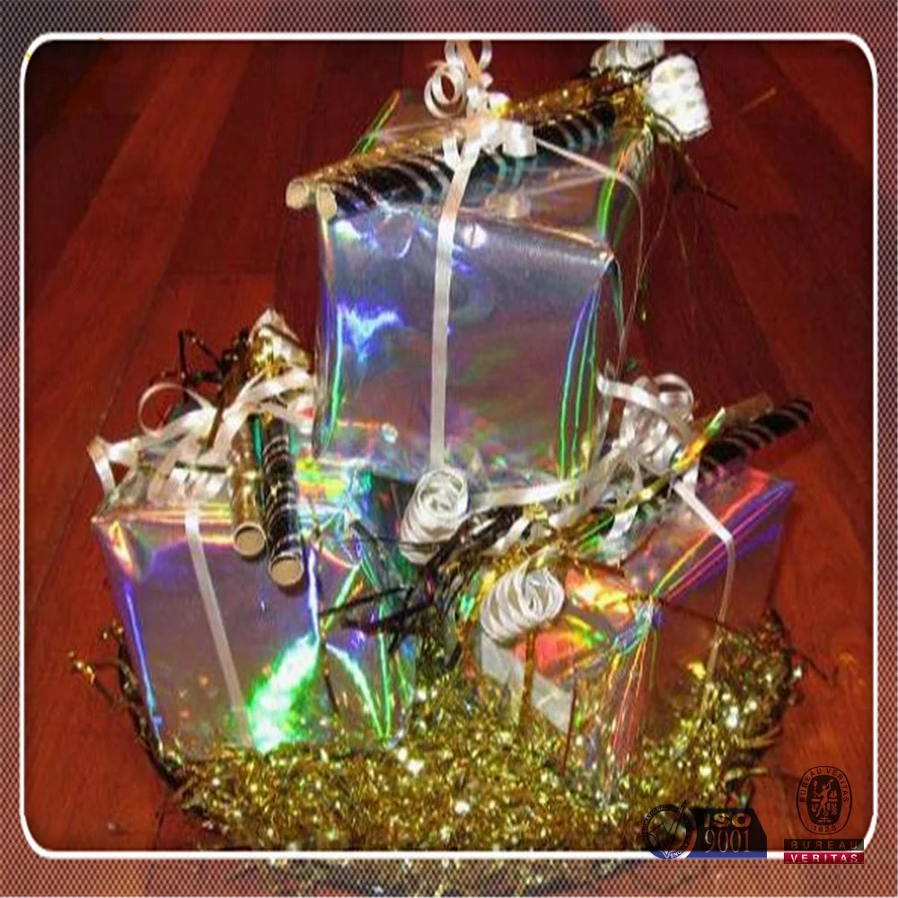 Holographic metalized paperboard for packaging box