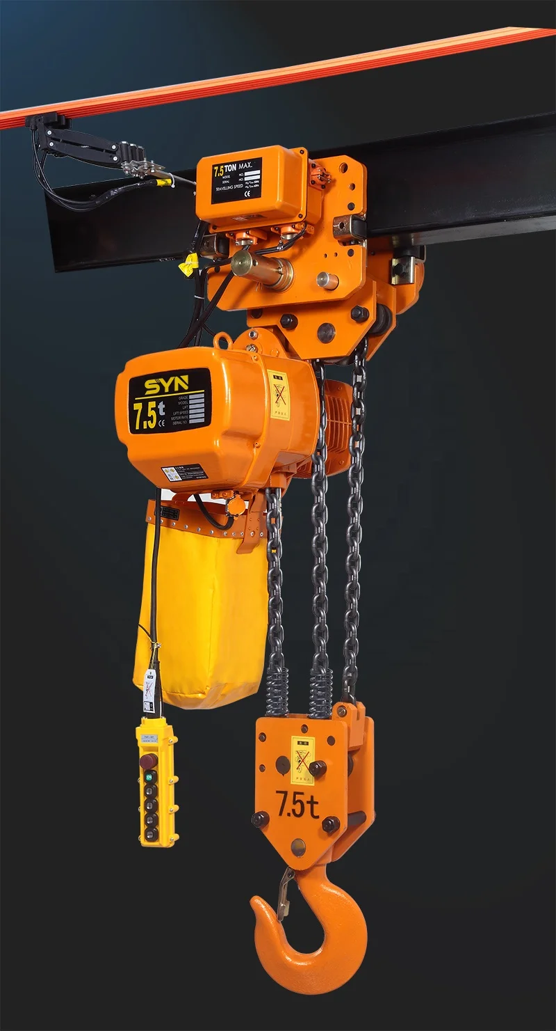 0.5 ton single chain electric hoist 1 ton cheap hook chain Operation type electric hoist