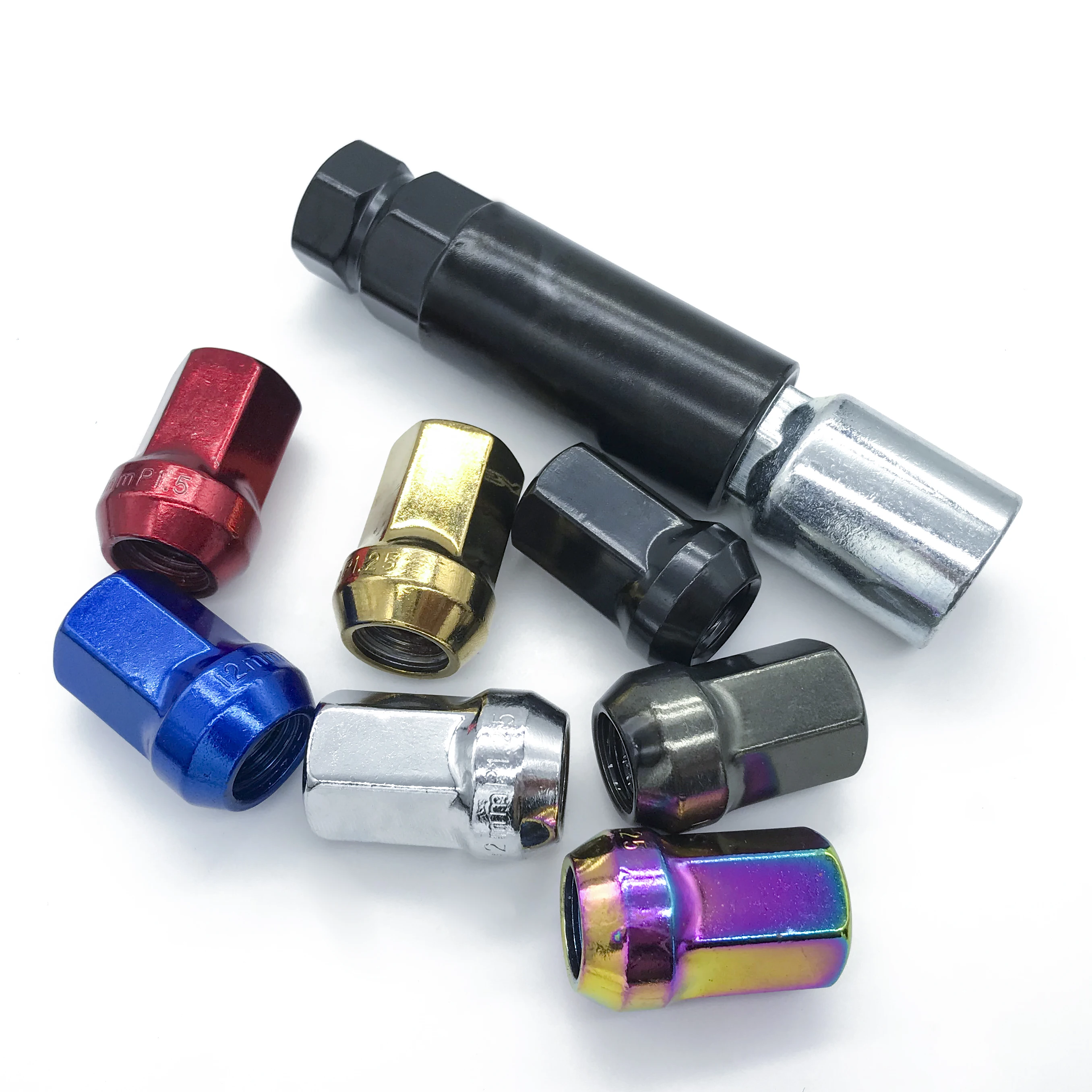 12X1.5MM  Ecrou de roue 16+4+2/set Gold anti theft nut wheel