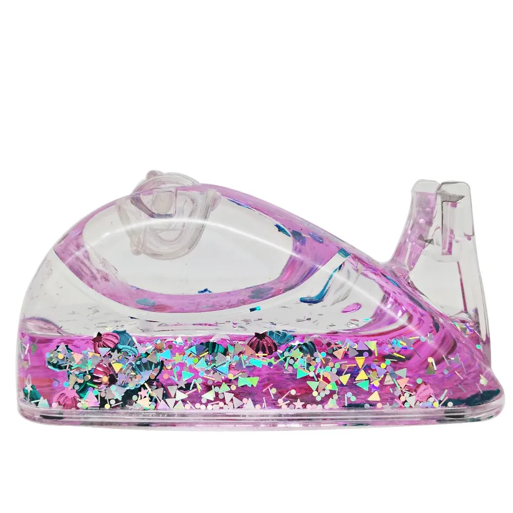 Handheld Liquor Flow Liquid Water Oil Floating Sequin Flotage Floater Glitter Tape Dispenser Packaging Tape Cutter Tool  Gifts