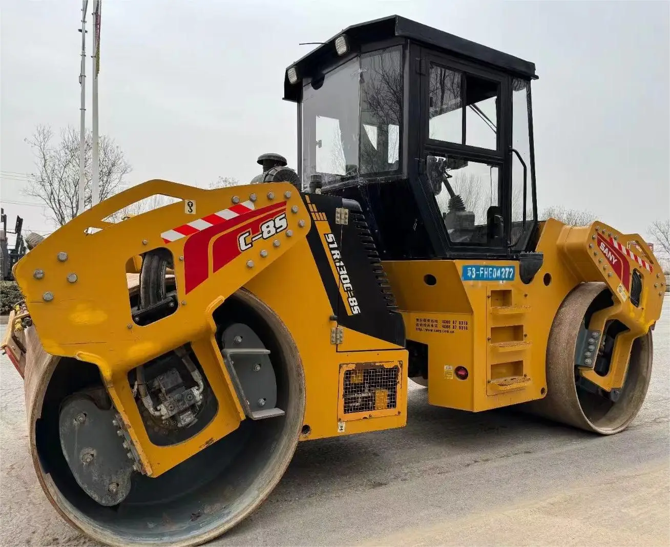 Affordable and durable  road roller   13ton    SANY  STR130C-8   double steel wheel roller   for road rolling